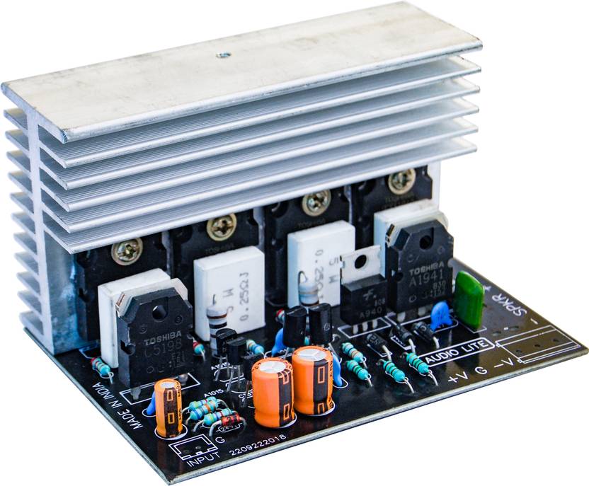 AUDIO LITE 200WATT Mono Amplifier Board for SUBWOOFER Using 2 Pairs of 2SC5200+2SA1943 Sound