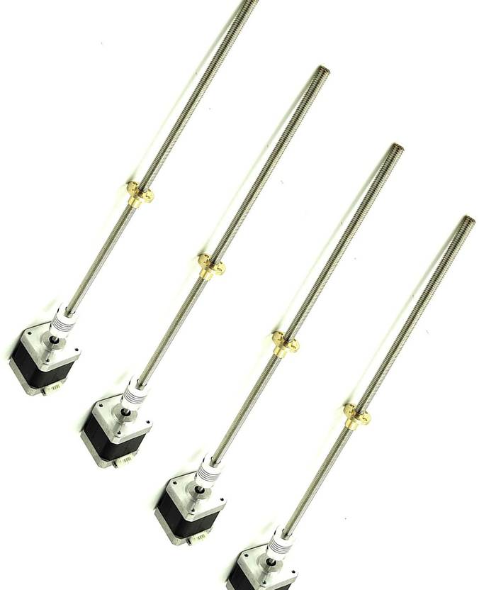 INVENTO 4pcs Nema 17 4 2 Kg cm Stepper Motor Flexible Coupling 200mm M5 invento-4pcs-nema-17-4-2-kg-cm-stepper-motor-flexible-coupling-200mm-m5