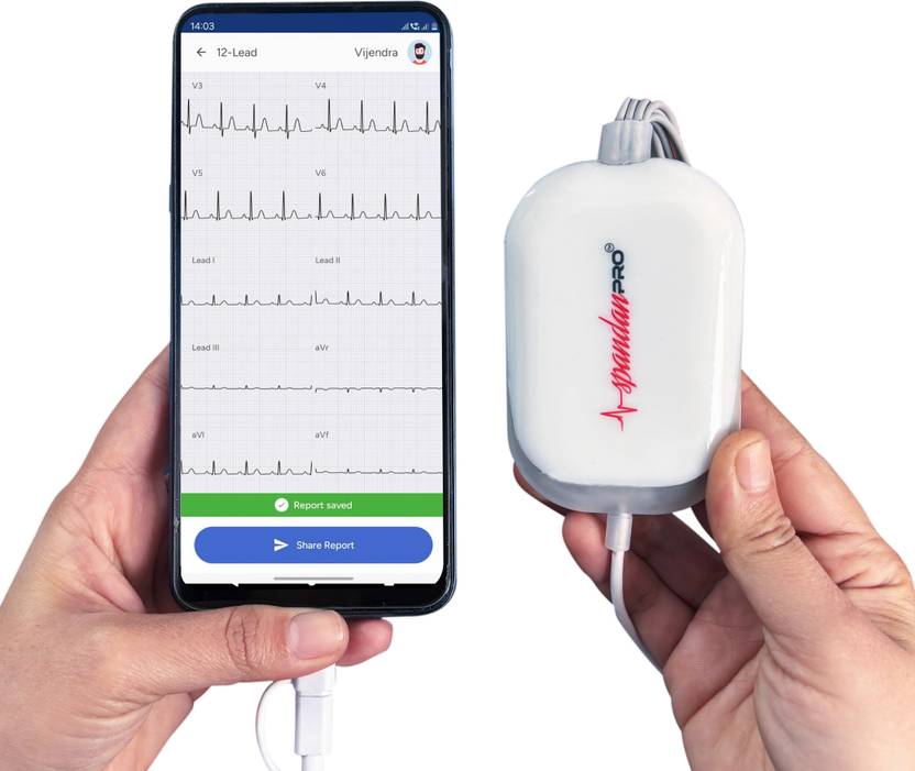 Sunfox Technologies Spandan Pro Portable ecg device Electrotherapy ...