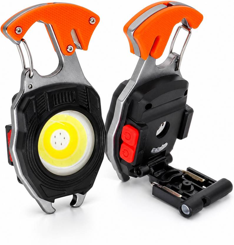 Bistrodel Rechargeable COB LED Work Light with Magnetic Base-Hook 3 hrs Torch Emergency Light