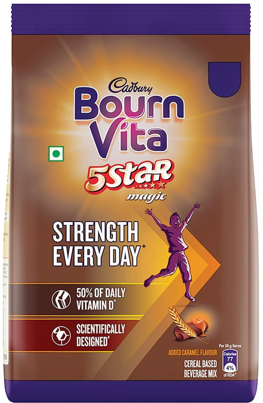 Cadbury BOURNVITA 5 STAR MAGIC Drink CARAMEL Flavored