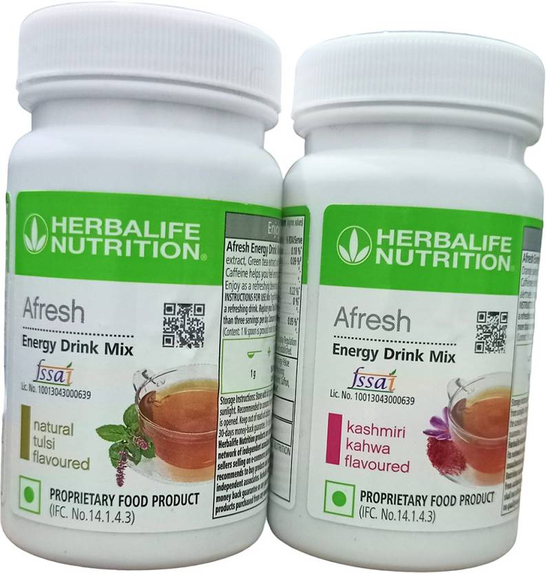 HERBALIFE Afresh pack of Tulsi and Kashmiri Kahwa Energy Drink Price in