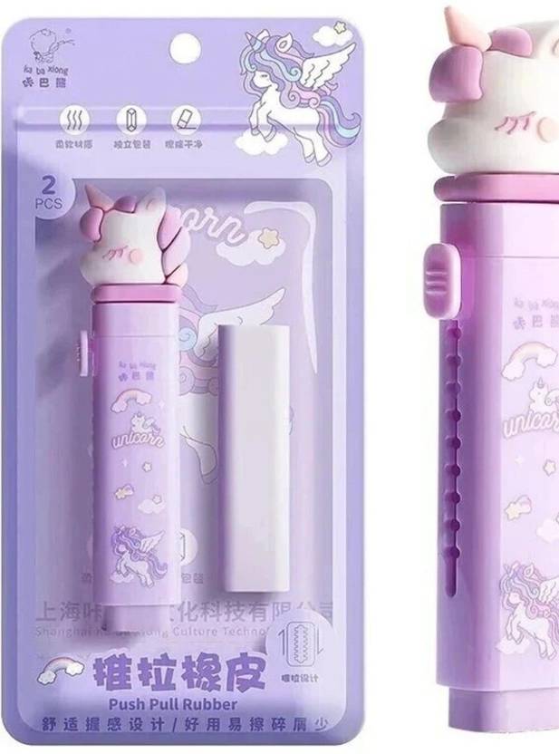 LILDINO unicorn clip eraser Non-Toxic Eraser