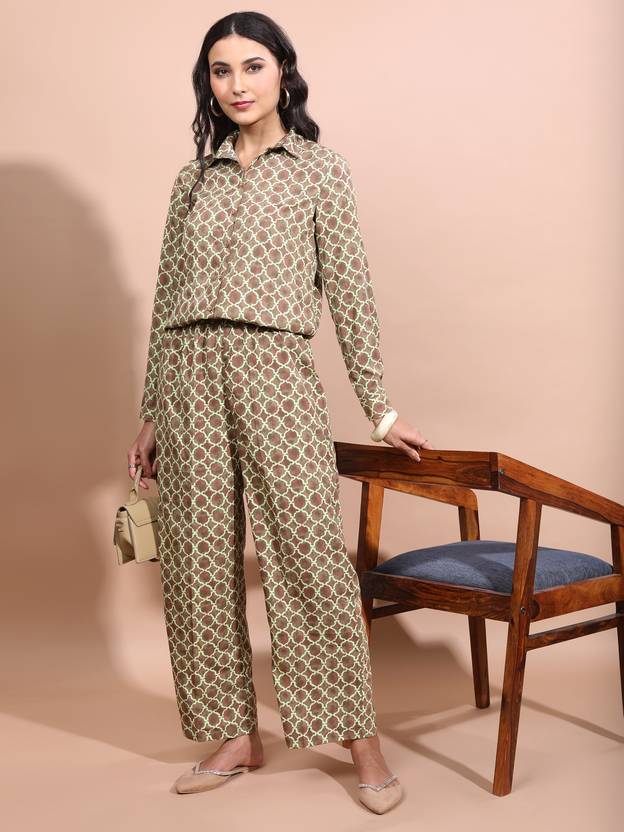 Vishudh Women Polyester Top and Pant