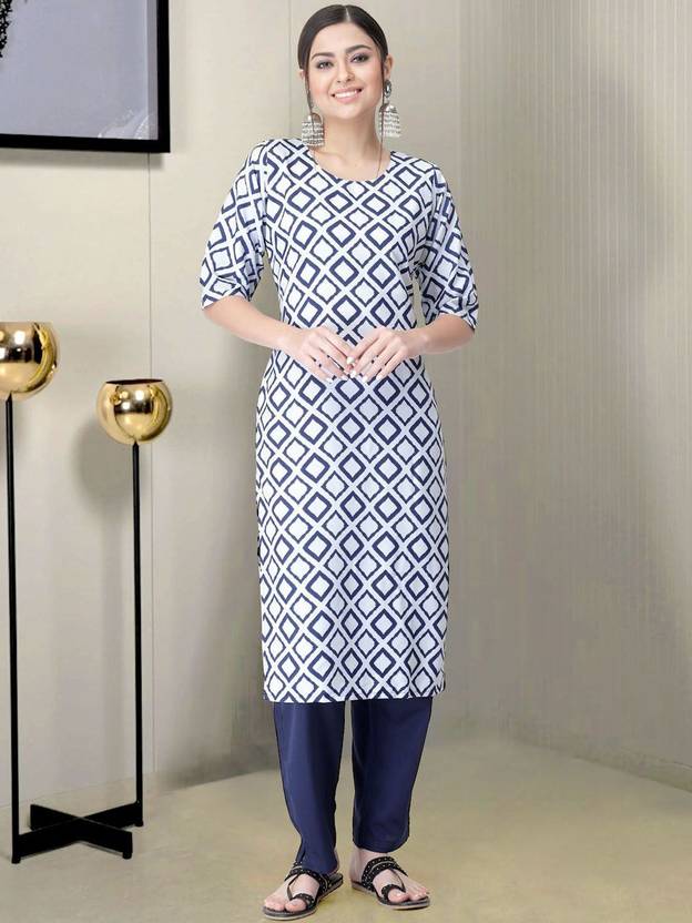 HERE&NOW Women Pure Linen Kurta Pant Set