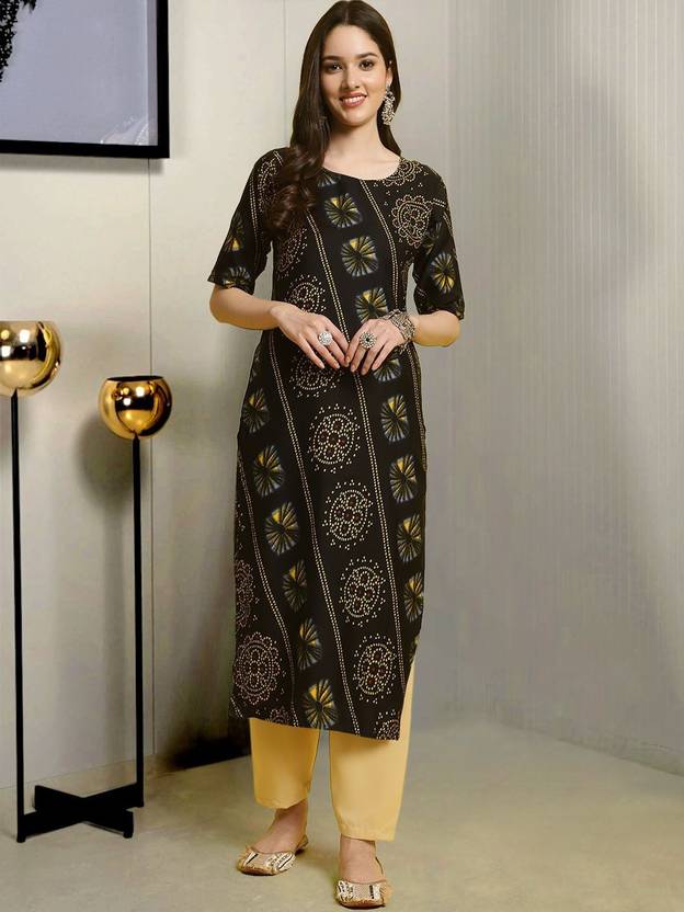 HERE&NOW Women Pure Linen Kurta Pant Set