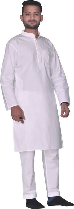 AL-Crease Men Pure Cotton Kurta Pyjama Set