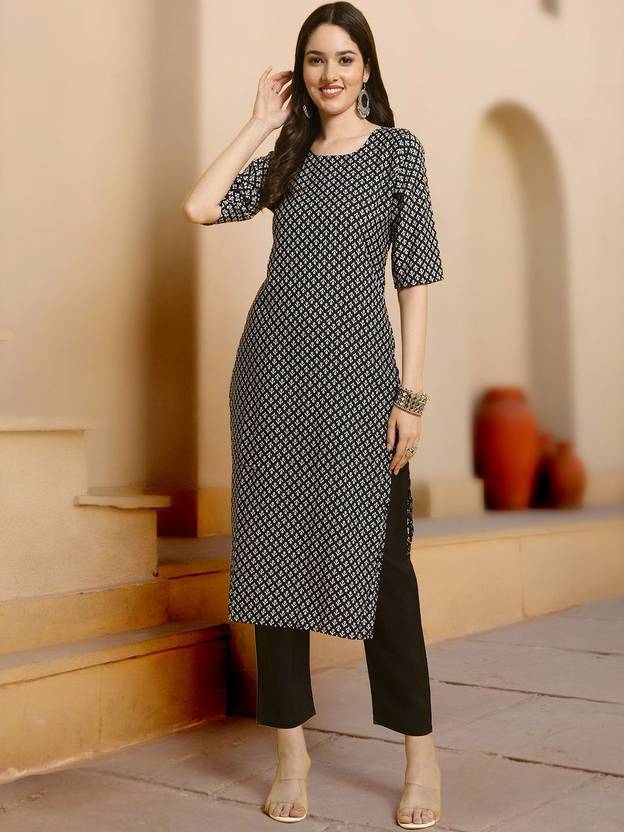 HERE&NOW Women Pure Linen Kurta Pant Set
