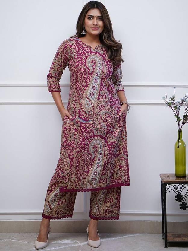 KALINI Women Viscose Rayon Kurta Palazzo Set