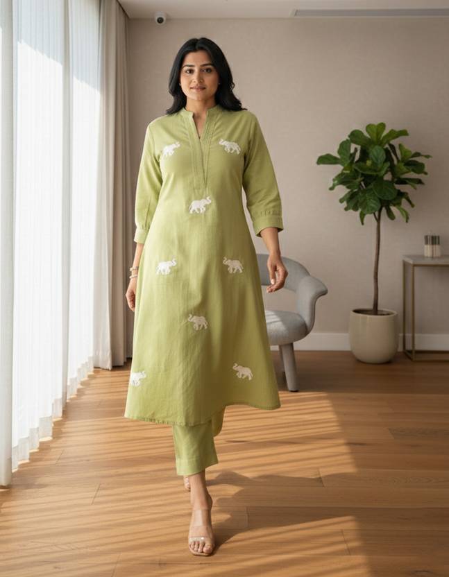 Janoi Women Viscose Rayon Kurta Pant Set