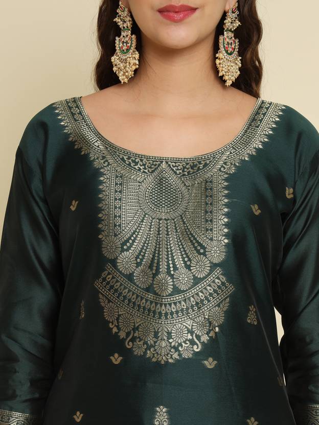 Women Cotton Silk Kurta Pant Dupatta Set