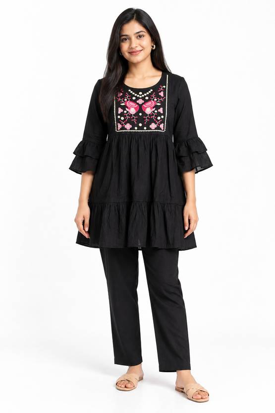 Pepelli Women Pure Cotton Kurta Set