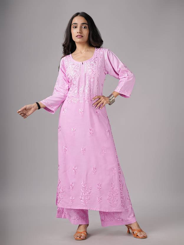 colorkosh Women Silk Blend Kurta Palazzo Set