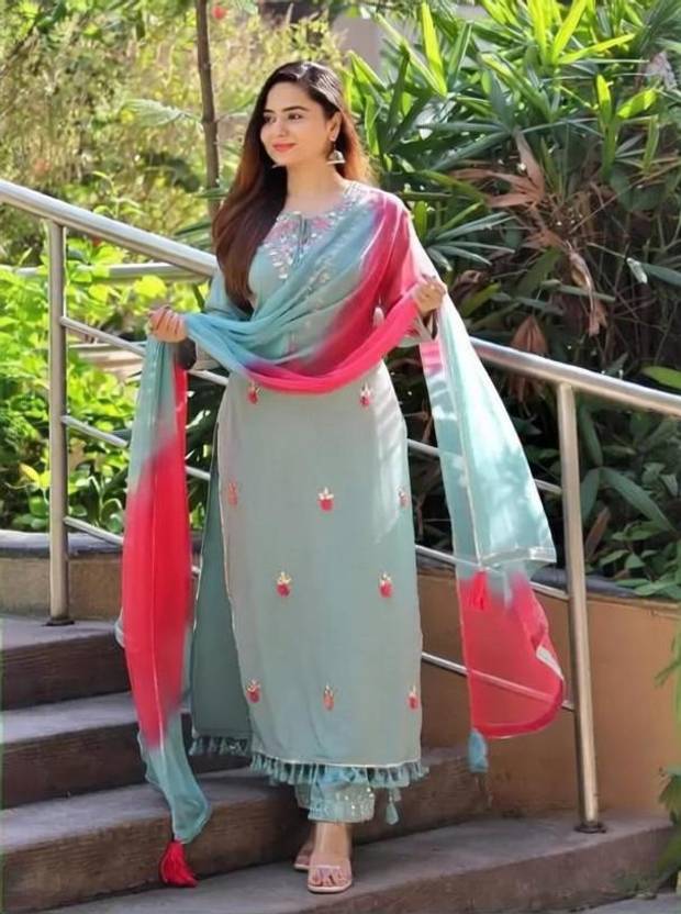 rudrama Women Kurta Pant Dupatta Set