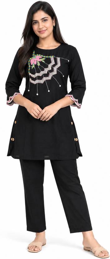 Pepelli Women Pure Cotton Kurta Set