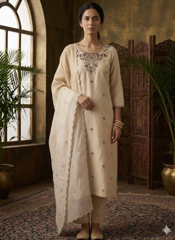 Ghunawali Women Kurta Pant Dupatta Set