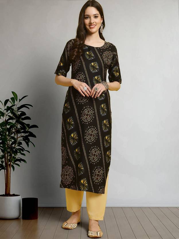 HERE&NOW Women Pure Linen Kurta Pant Set