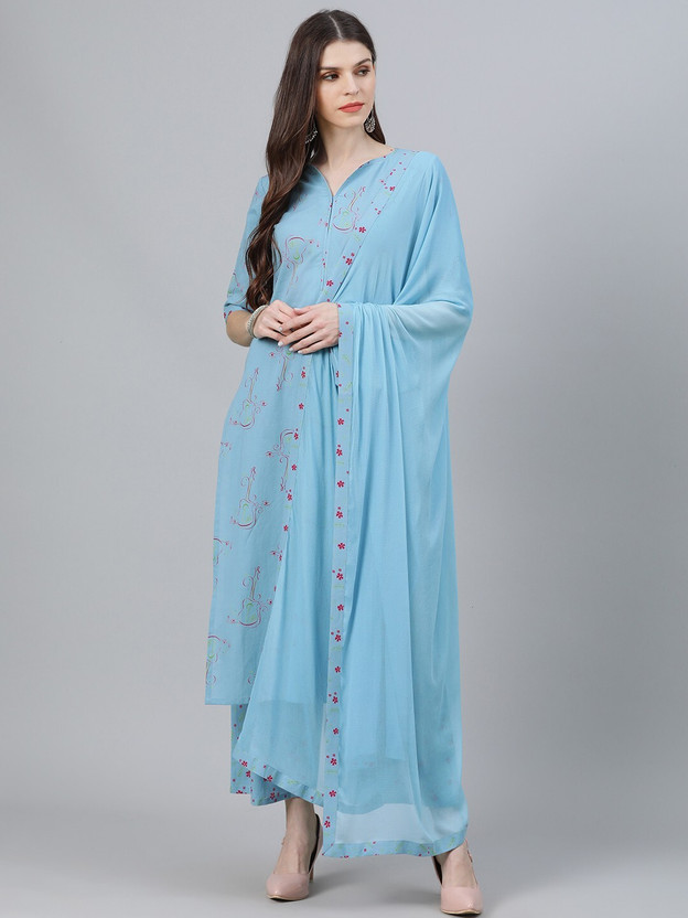 Libas Cotton Kurta with Palazzo Set
