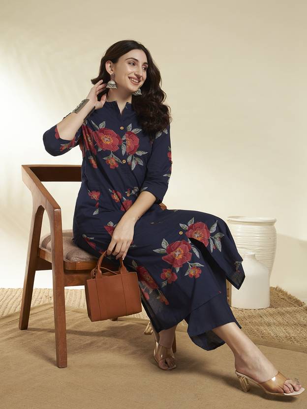 SINGNI Women Kurta Pant Set