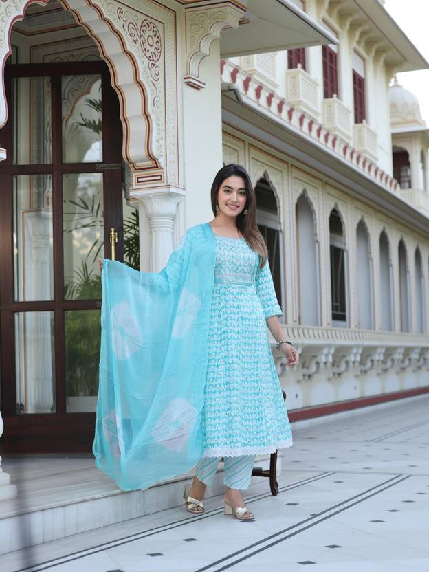 SINGNI Women Viscose Rayon Kurta Pant Set