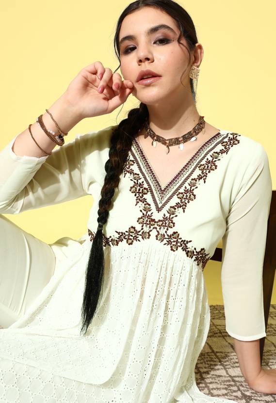 kvsfab Women Kurta Palazzo Set
