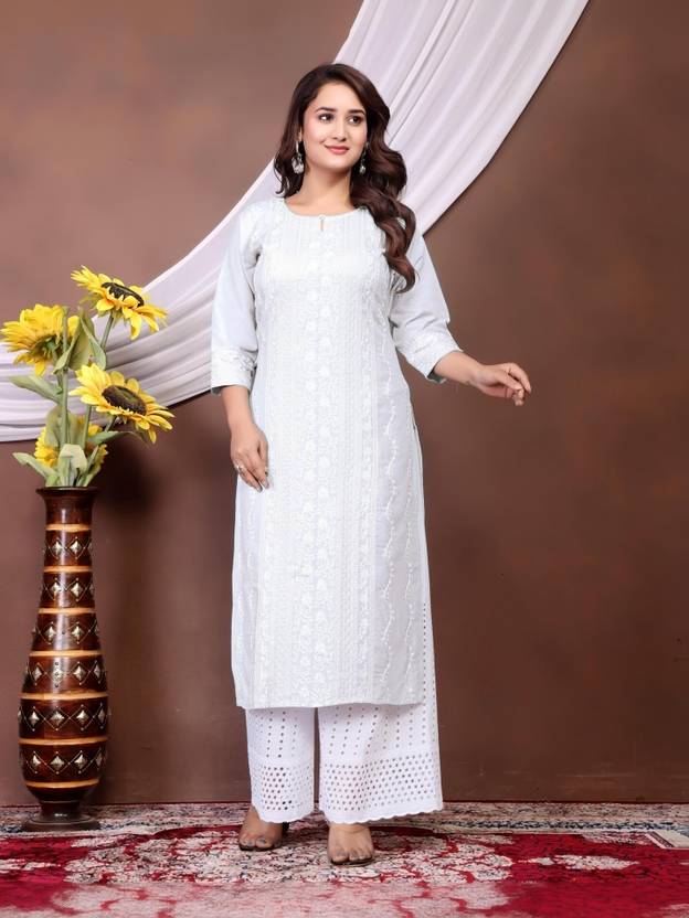 SOLLYALLEN Women Kurti Palazzo Set