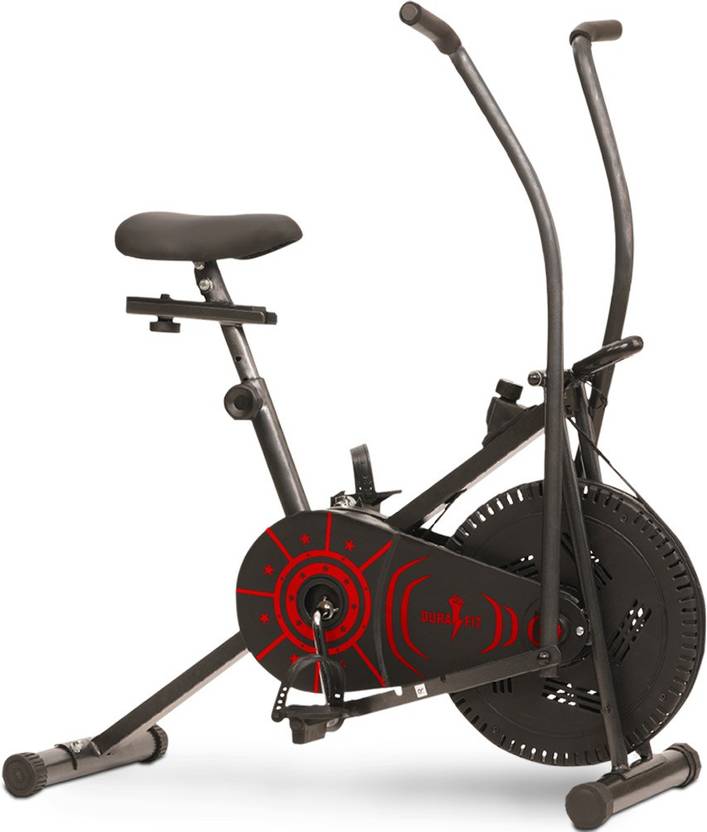 Durafit Air Bike with Moving and Stationary Handles Indoor Cycles