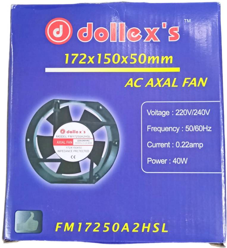 GoodsBazaar 6 Inch AC Fan Square Round 6