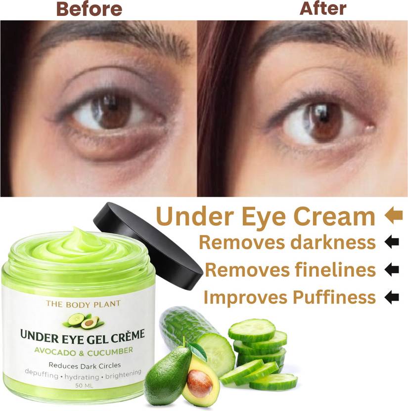 THE BODYPLANT BODY PLANT Under Eye Gel Cream 50ml | Dark Circles & Puffiness Care