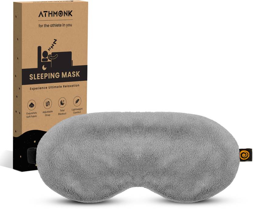 Athmonk Extra-Wide Eye Mask For Sleeping For Men & Women With Velcro Strap