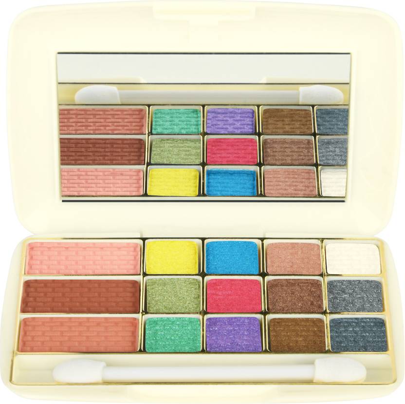 Clamy Professional 12 Colors Shimmery Eyeshadow With 3 Colors Matte