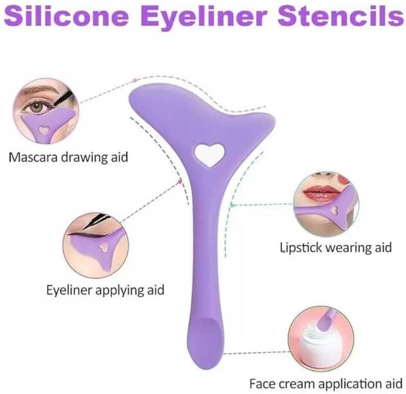 creamsicle beauty Silicone Eyeliner Aid, Reusable Eyelash Shield Applicator Guard Tool. Eyebrow Stencil
