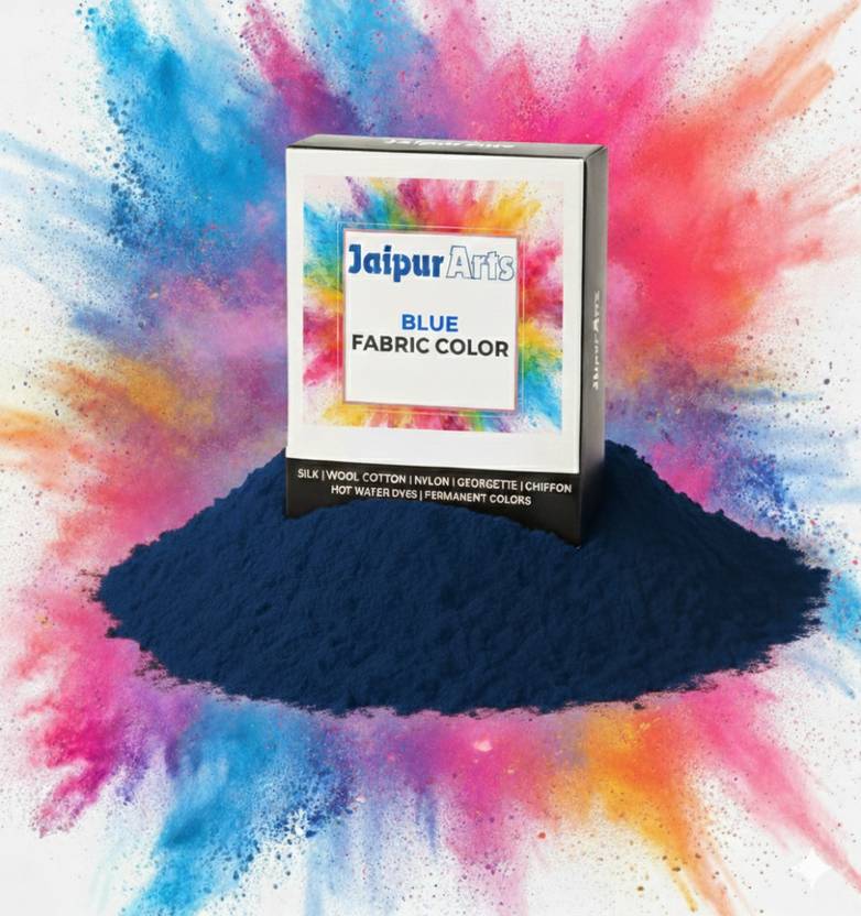 JAIPURART Jeans BlUE Fabric Dye Colour for Clothes | Dye for Faded Jeans
