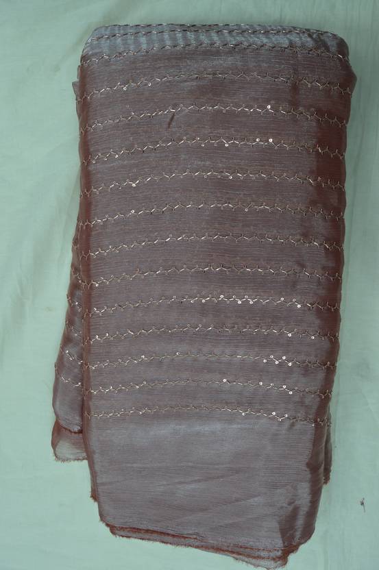 Muzaro Ethnics Satin Embroidered Multipurpose Running Fabric