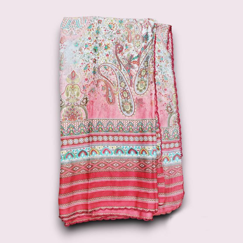 Unstitched Pure Cotton Salwar Suit Material Floral Print