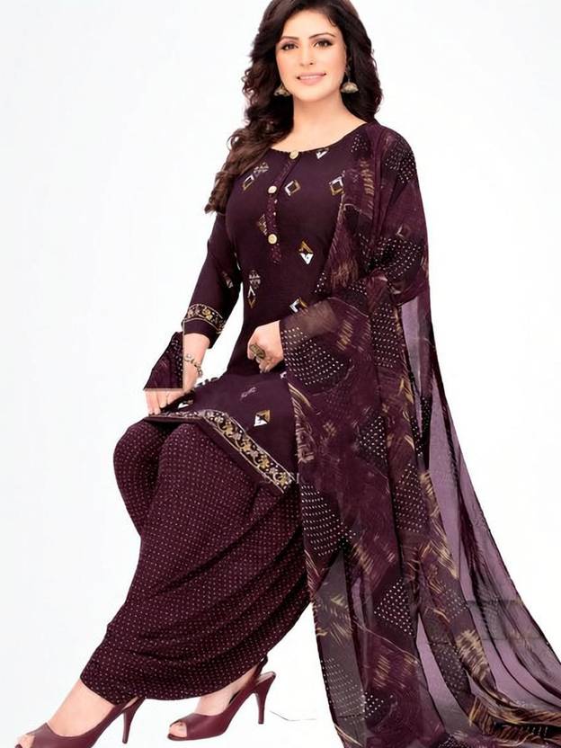 Alexander Unstitched Crepe Salwar Suit Material Printed