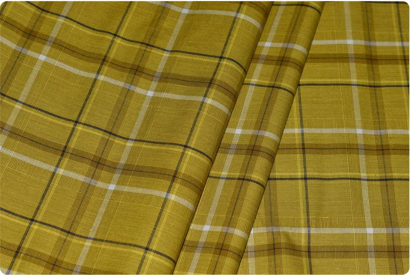 Arvind Pure Cotton Checkered Shirt Fabric Price in India Buy Arvind