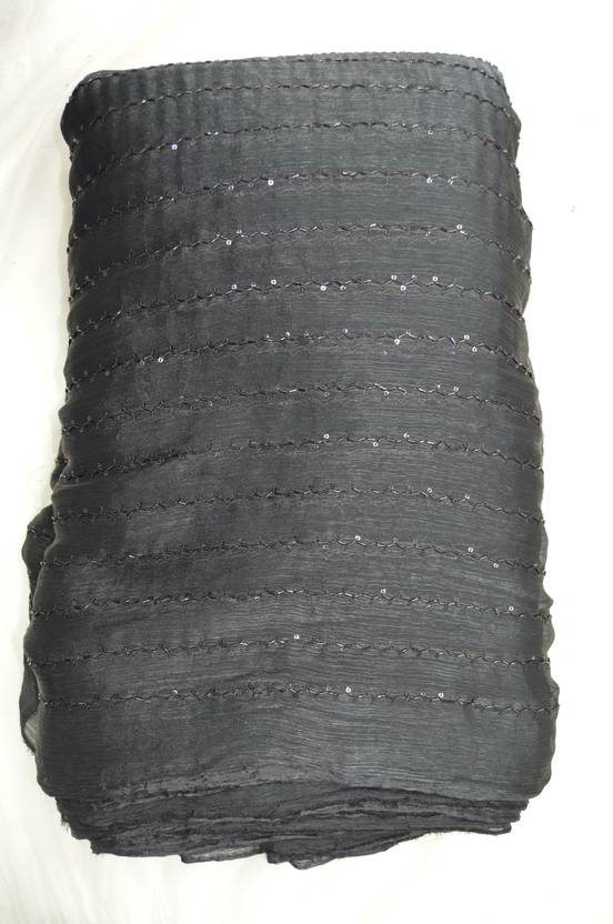Muzaro Ethnics Satin Embroidered Multipurpose Running Fabric