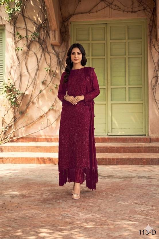 AWLFAB Embellished Kurta, Salwar & Dupatta Set
