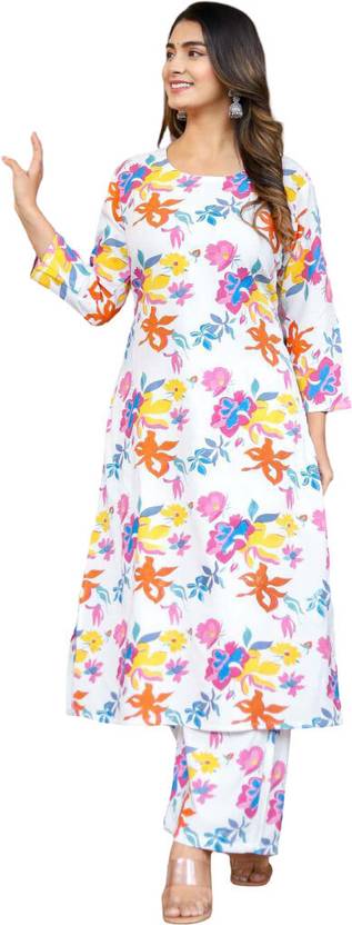 BAMLIZA WEAR Women Kurti Pant Set