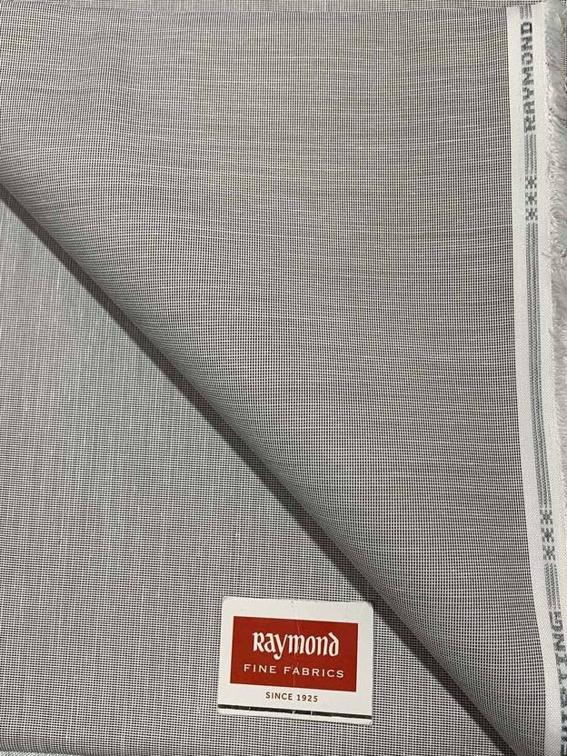 Raymond Unstitched Polycotton Shirt Fabric Checkered