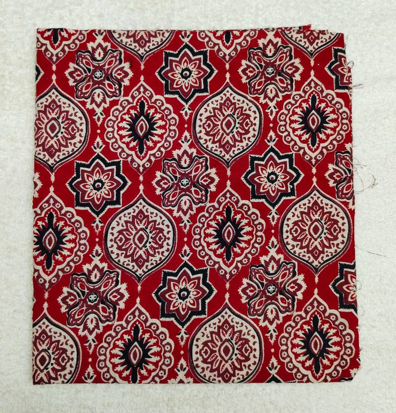 Ahriz Unstitched Pure Cotton Blouse Material Printed