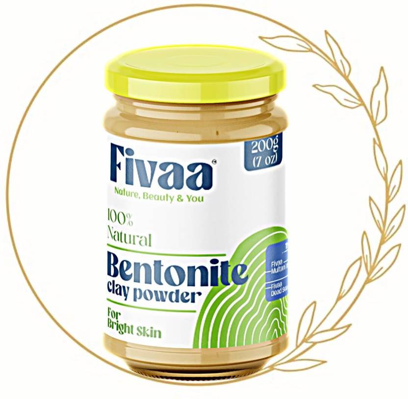 FIVAA Natural Bentonite Clay Powder (Calcium) Aka Indian Healing Clay