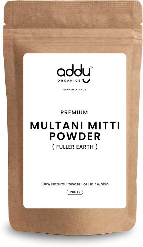 Addy Organics 100% Pure Natural & Organic Multani Mitti Powder For Skin & Hair Care