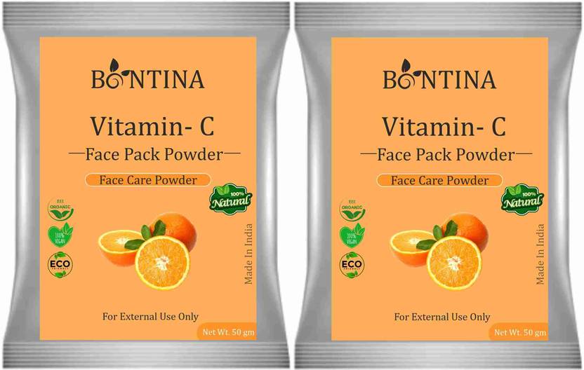 BONTINA Vitamin-C Face Pack Powder Pack Of 2 - 100 gm