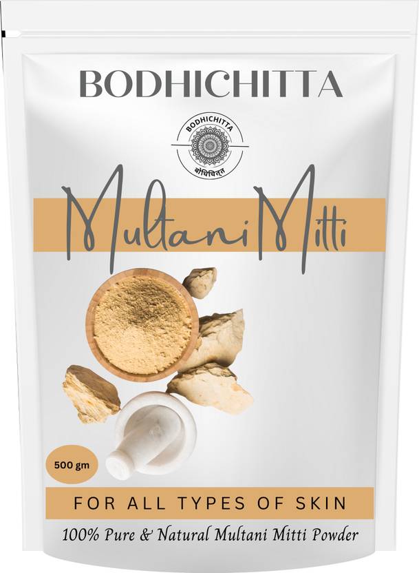 Bodhichitta Pure & Natural Herbal Organic Multani Mitti Powder For Skin & Hair Care