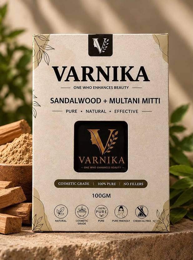 Varnika Sandalwood + Multani Mitti : Pure | Natural | Effective for Men and Women