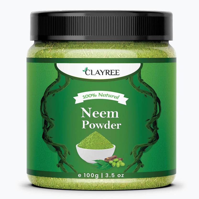 Clayree 100% Natural Neem Powder for Acne, Hair Care & Skin Purifying