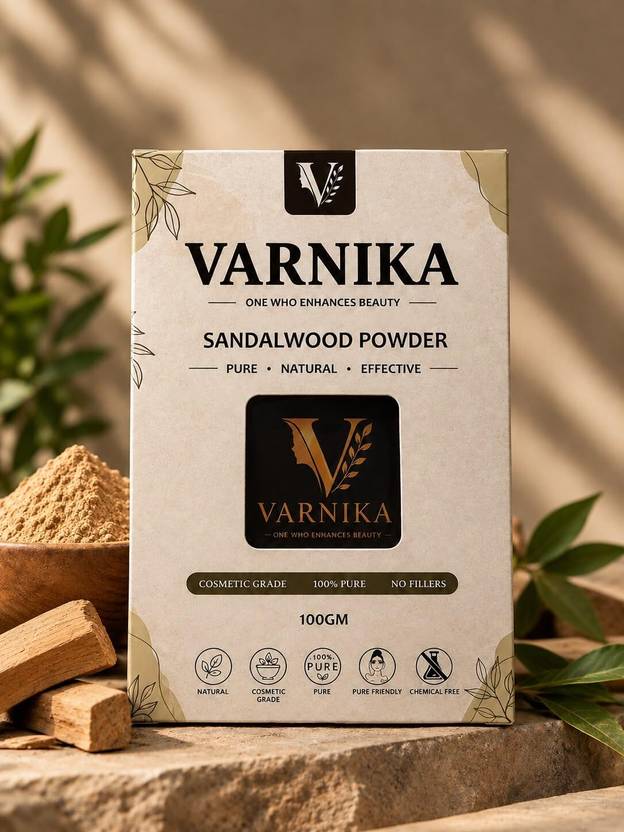 Varnika Sandalwood Powder : Pure | Natural | Effective for Men and Women