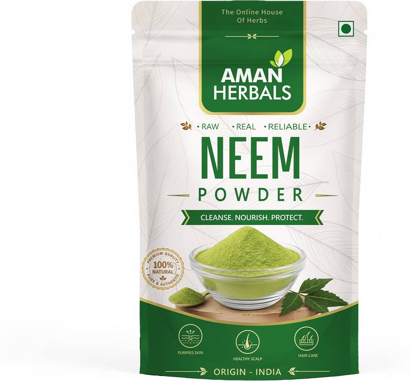 AMAN 100% Pure Herbal Natural Neem powder for Face & Hair